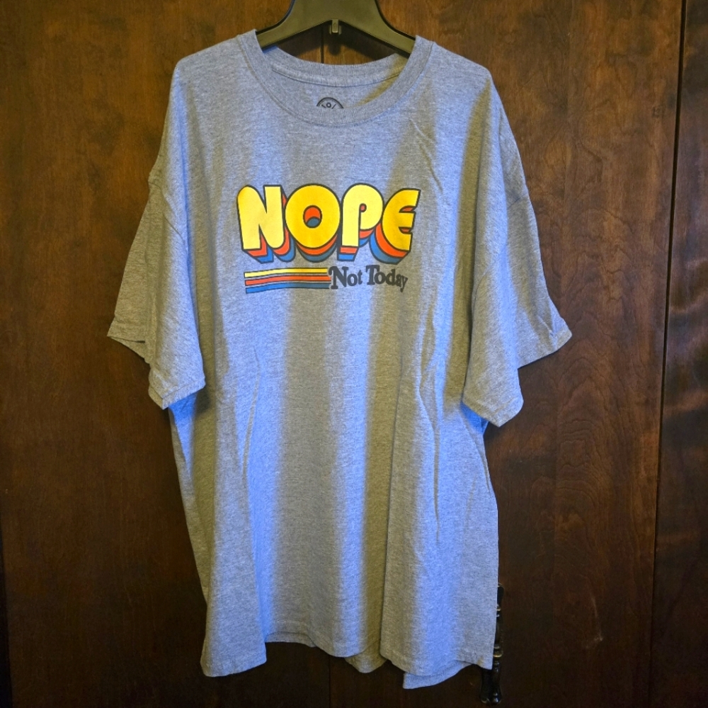 DOM NOPE Not Today Retro Graphic Tee PTP=26"